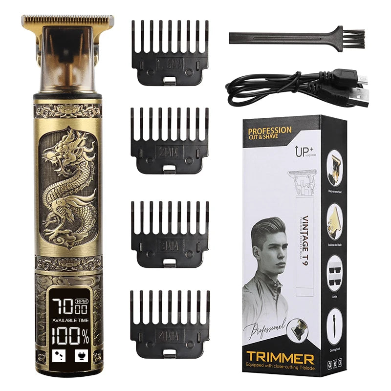 Professional T9 Hair Clipper Beard Shaving Body Hair Trimmer Clippers Electric Hair Cutting Machine Barber Men Trimmer Shaver