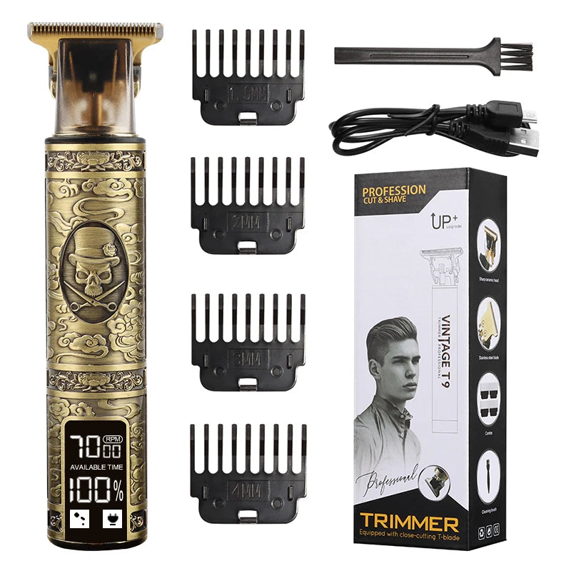 Professional T9 Hair Clipper Beard Shaving Body Hair Trimmer Clippers Electric Hair Cutting Machine Barber Men Trimmer Shaver