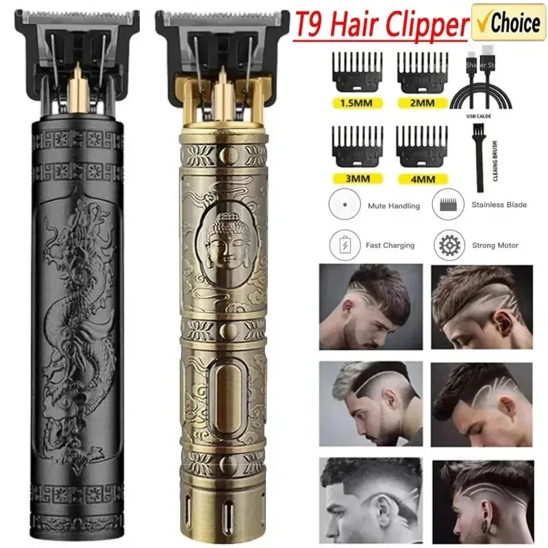 Professional T9 Hair Clipper Beard Shaving Body Hair Trimmer Clippers Electric Hair Cutting Machine Barber Men Trimmer Shaver